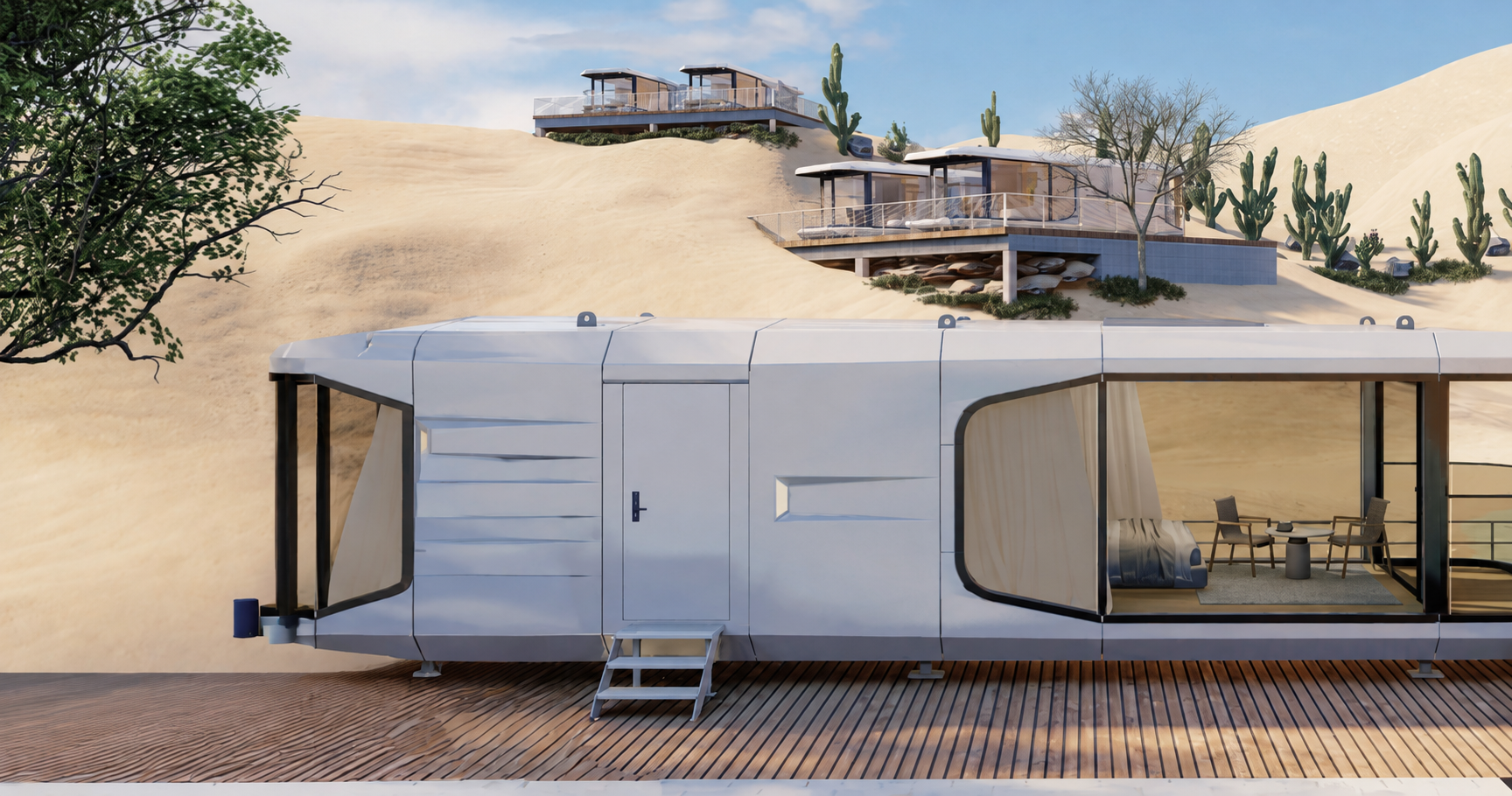Modern prefabricated smart home